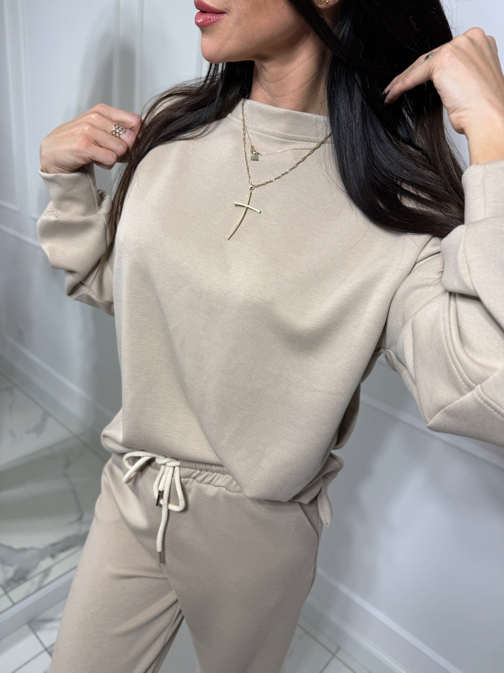 Dresowy komplet masełkowy - Viscoza 60%