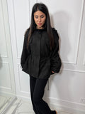 Kurtka ze ściągaczami, Oversize czarna